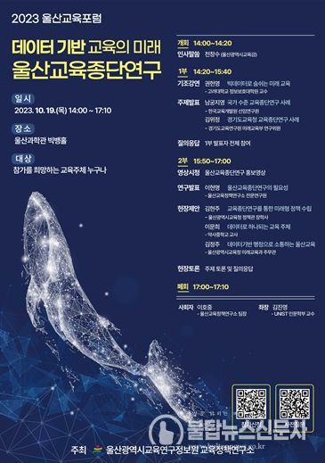 울산교육종단연구 포럼 포스터