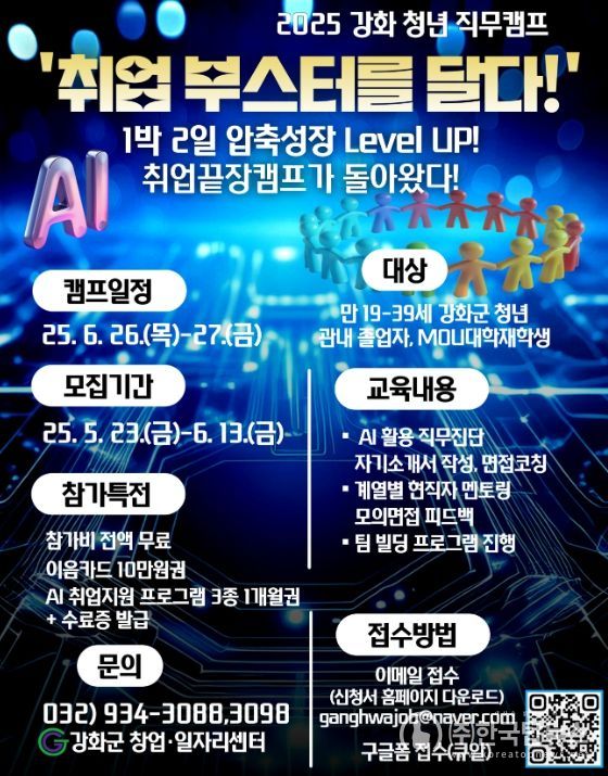 강화군 창업․일자리센터, 취업 끝장 캠프