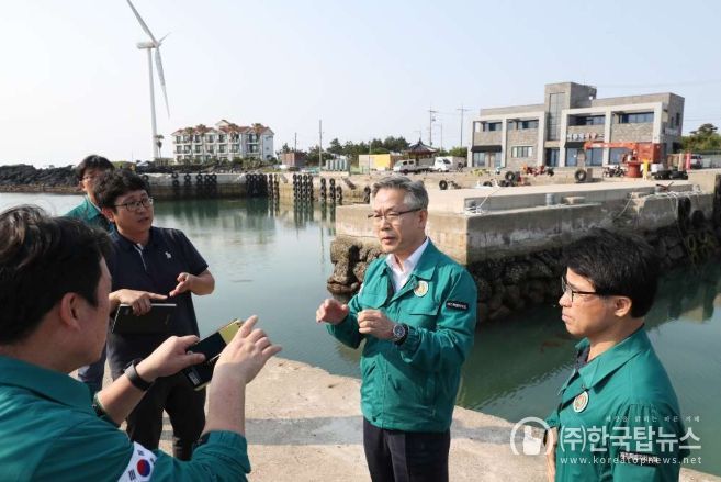 행정부지사 어항 내 물놀이 장소 현장확인 점검