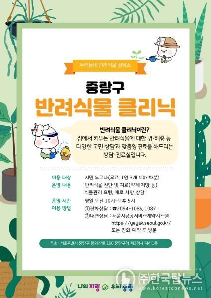 반려식물 클리닉 포스터