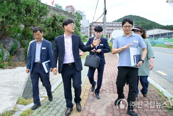 변광용 거제시장, 옥포고 주변 통학환경 점검