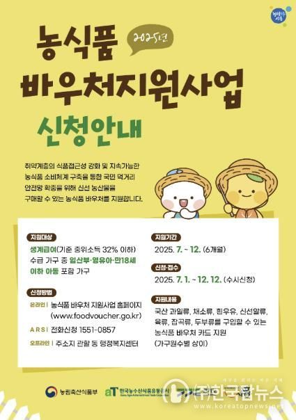 농식품바우처 지원사업 홍보물