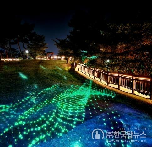 광양시, 삼화섬 경관조명 설치 완료...‘빛나는 광양야경에 화룡점정’