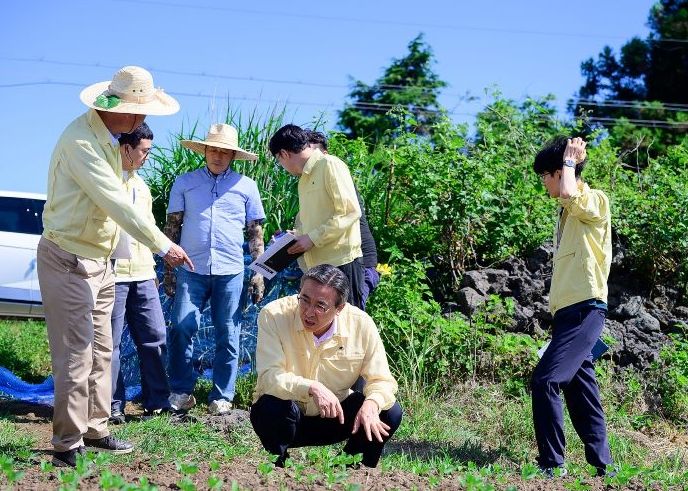 가뭄대비 농업분야 현장방문(안덕면)
