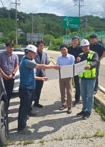 강원특별자치도의회 김정수 도의원(철원1), 철원 도로 현장점검 실시…주요 SOC 사업 추진상황 점검!