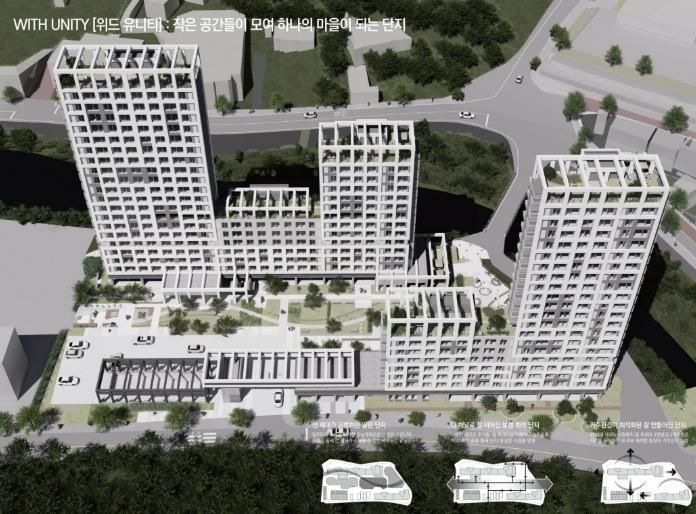 도계 공공임대주택 조감도