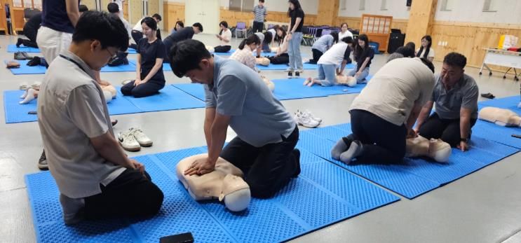 장수군,‘실습 중심 심폐소생술 등 응급처치 교육’실시