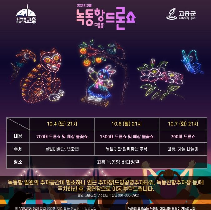 추석맞이 녹동항 드론쇼 및 해상불꽃쇼 특별공연