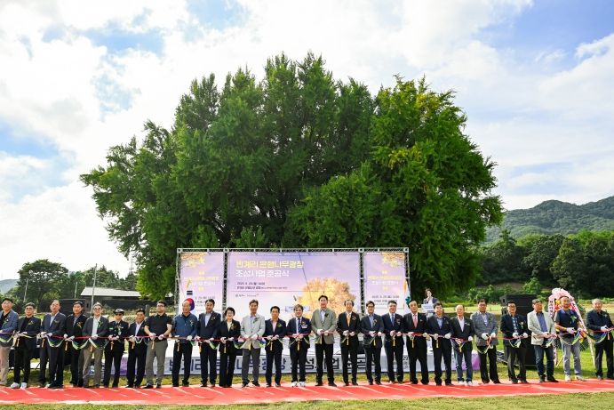 원주시, 국민건강보험공단과 함께 반계리 은행나무광장 조성