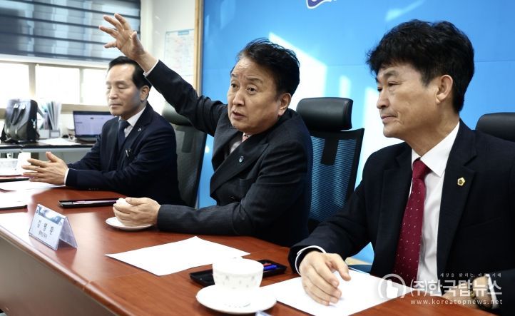 진천군청 기자실 방문