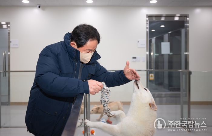 설 명절 ‘빈틈없는 민생 행보’…주광덕 남양주시장, 동물보호센터 등 현장 점검