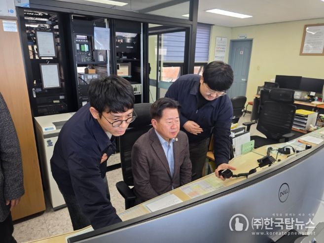 오영훈 제주도지사, 조업 어선과 실시간 교신 “안전 운항 당부”