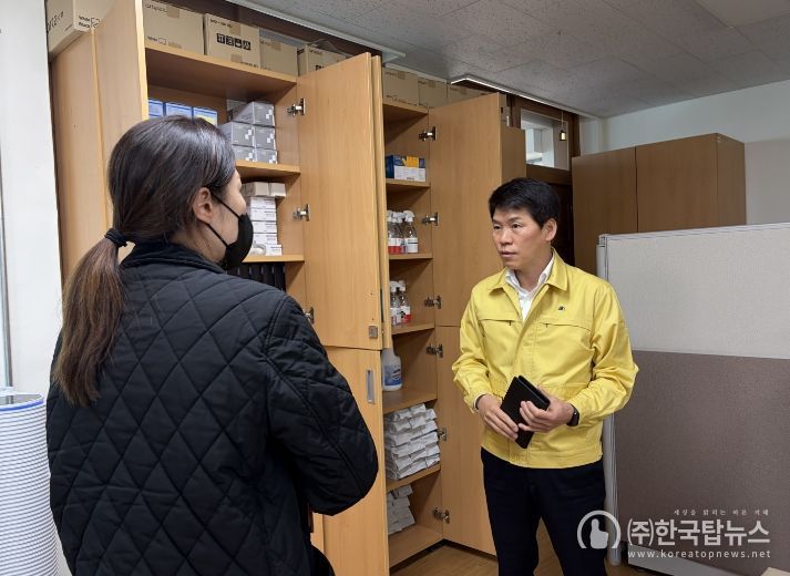 음성교육지원청, 신학기 감염병 예방을 위한 대응 및 방역물품 비축 현황 점검